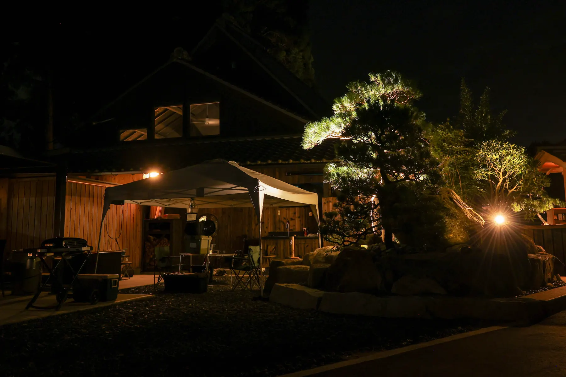 夜の里音